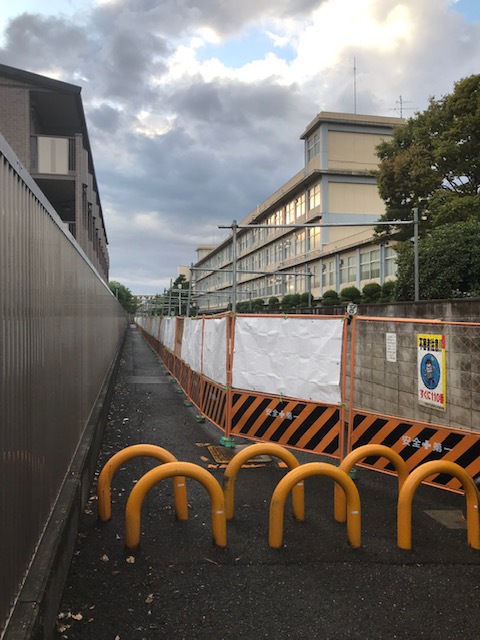 大阪府立長野北高等学校ブッロク塀改修工事